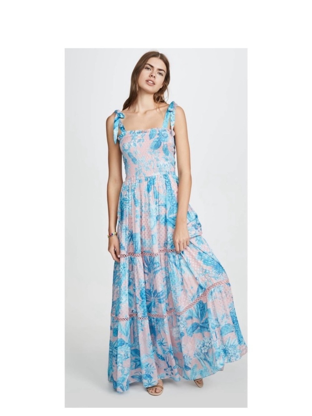 Hemant & Nandita Long Dress Pink